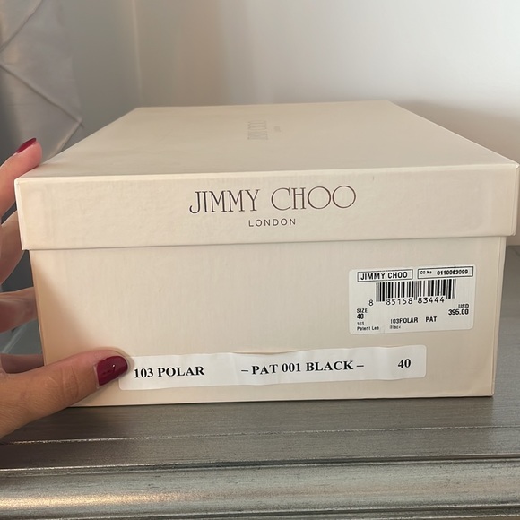 Jimmy Choo Black Patent Leather Espadrilles - Picture 7 of 7